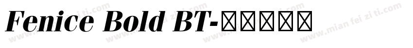 Fenice Bold BT字体转换